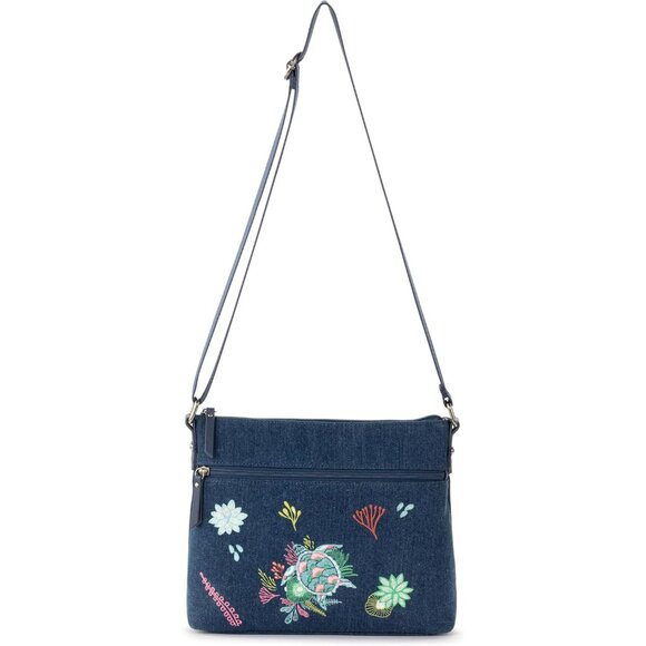 Crossbody Purse Women's Canvas Small Adjustable Zipper Travel Handbag - Picture 6 of 6